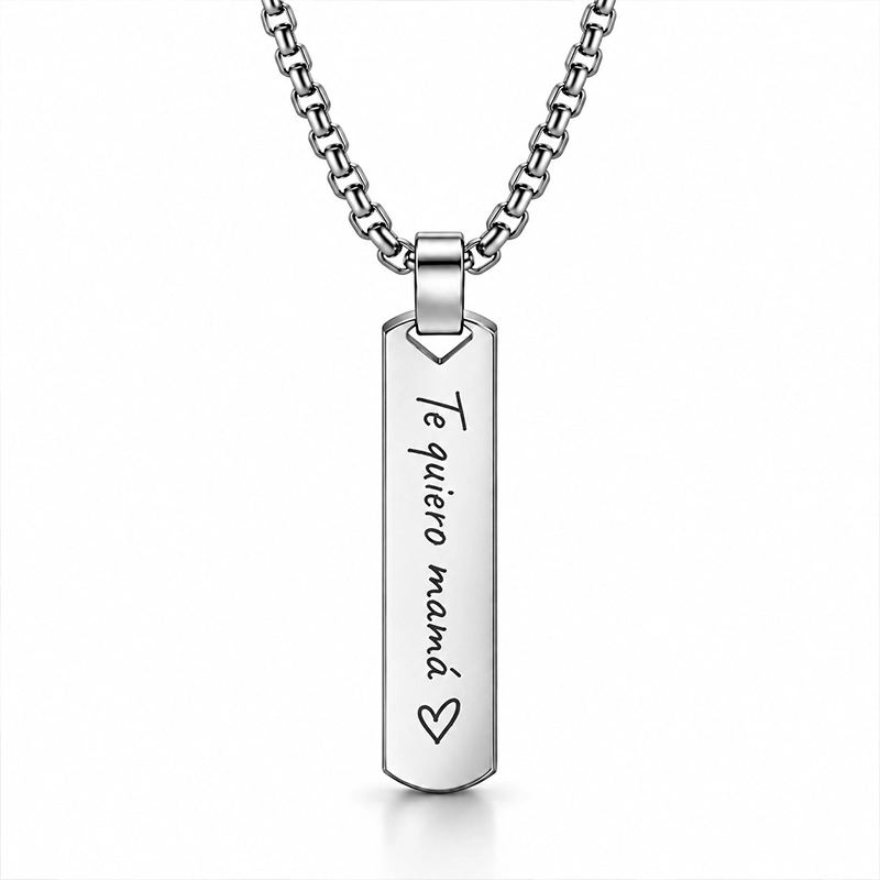 Collar Barra Personalizado de Acero Inoxidable