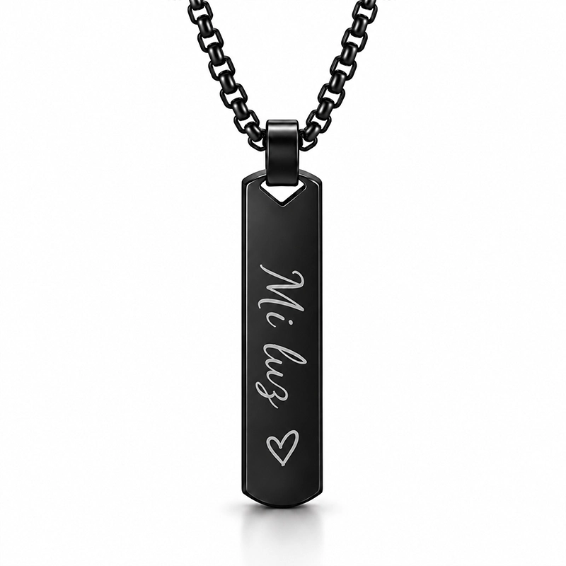 Collar Barra Personalizado de Acero Inoxidable