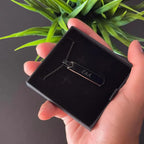 Collar hombre barra negra grabado láser - Texto