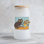 Vaso personalizado gato artístico