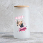 Vaso personalizado mama eres mi heroina