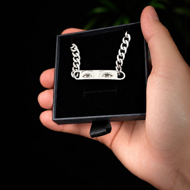 Pulsera Esclava Cadena Cubana Personalizada de Acero Inoxidable