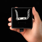 Pulsera Esclava Cadena Cubana Personalizada de Acero Inoxidable
