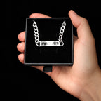 Pulsera Esclava Cadena Cubana Personalizada de Acero Inoxidable