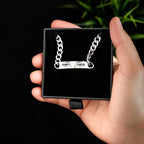 Pulsera Esclava Cadena Cubana Personalizada de Acero Inoxidable